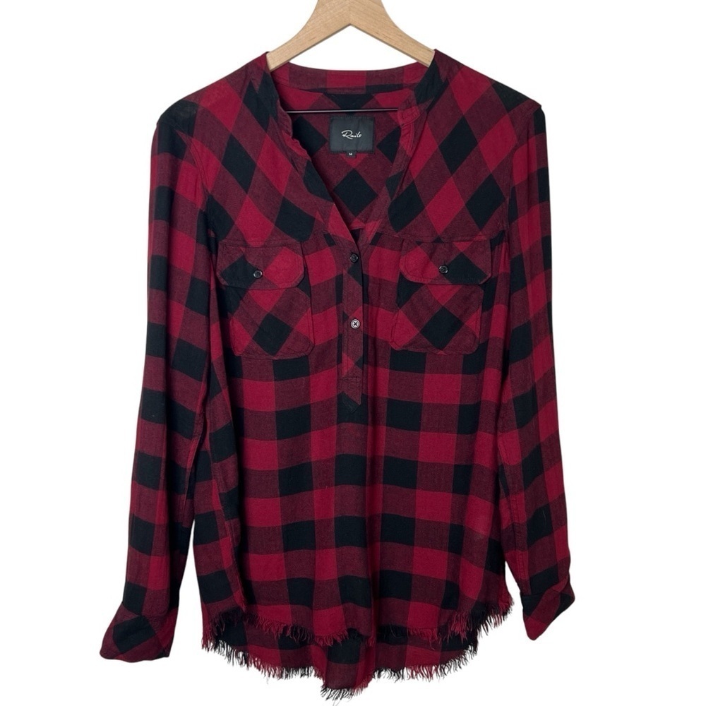 Rails Redding Sanguine Buffalo Plaid Popover Shirt